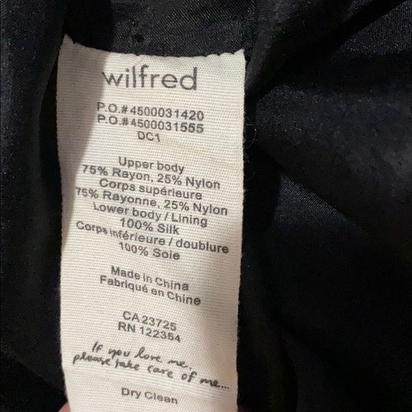 Aritzia - Wilfred little black dress lace & silk - Picture 10 of 14